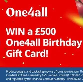 Win a £500 One4all Gift Card