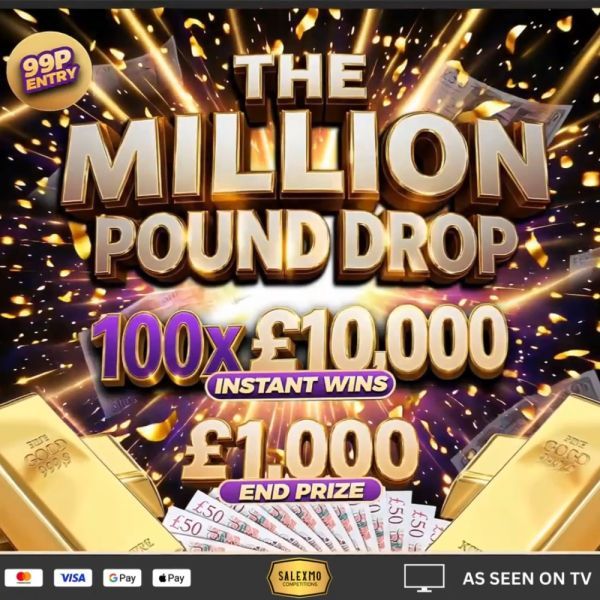 WIN £10,000 INSTANTLY WITH THE MILLION POUND DROP 12/10/26