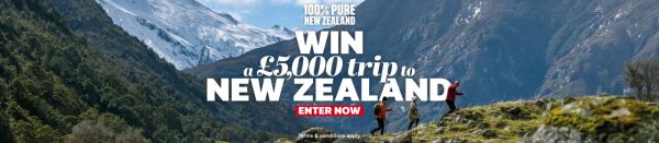 Sign up to WIN a trip for two to New Zealand*!