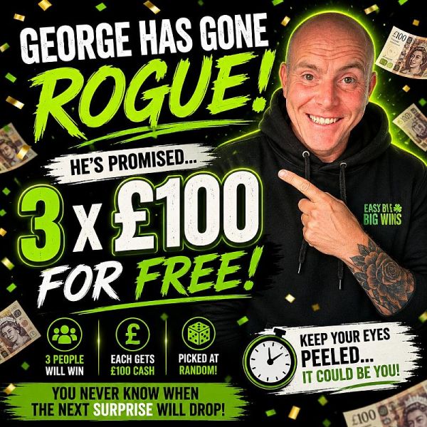 3 x £100 FOR FREE